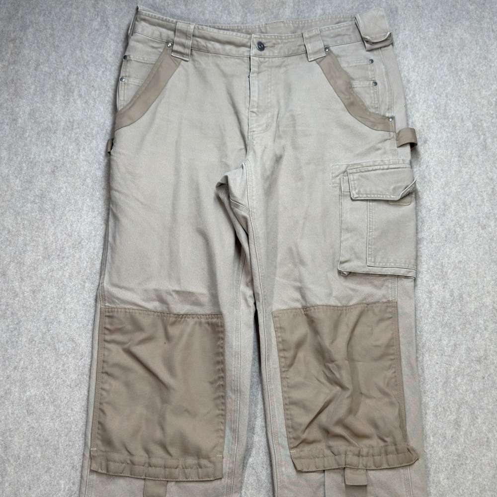 Duluth Trading Co Pro Double Knee Fire Hose Cargo Work Pants Mens 36x31 Workwear - Picture 6 of 12